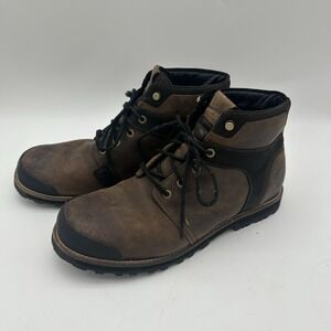 Keen Rocker Waterproof Lace‎ Up Leather Boots Men's 13 Brown/Black